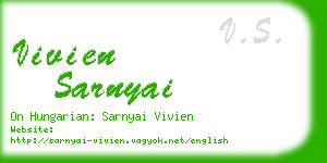 vivien sarnyai business card